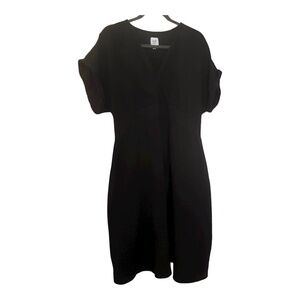 Gap Maternity Black Short Sleeve Dress - XL